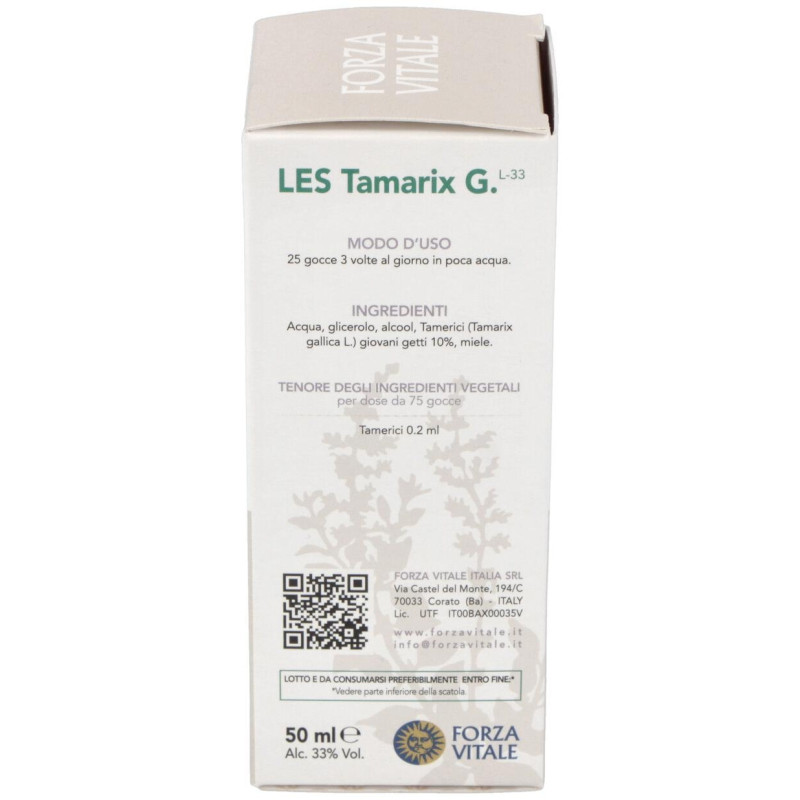 Les Tamarix Gallica Tamarisco 50ml - Forza Vitale