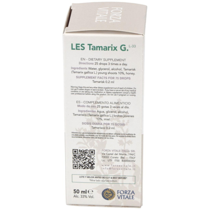 Les Tamarix Gallica Tamarisco 50ml - Forza Vitale