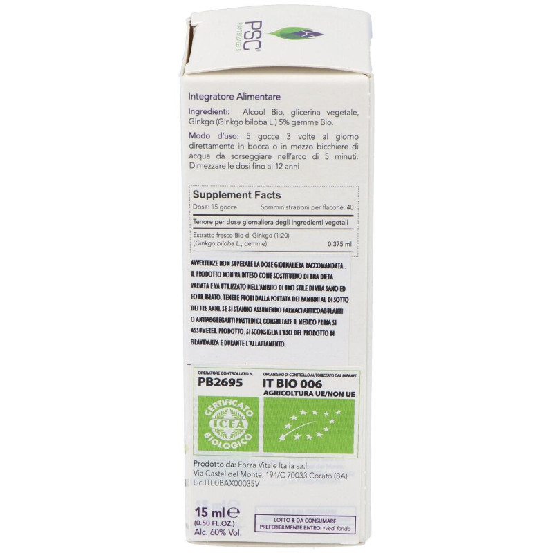 Psc Ginkgo Biloba 15Ml.
