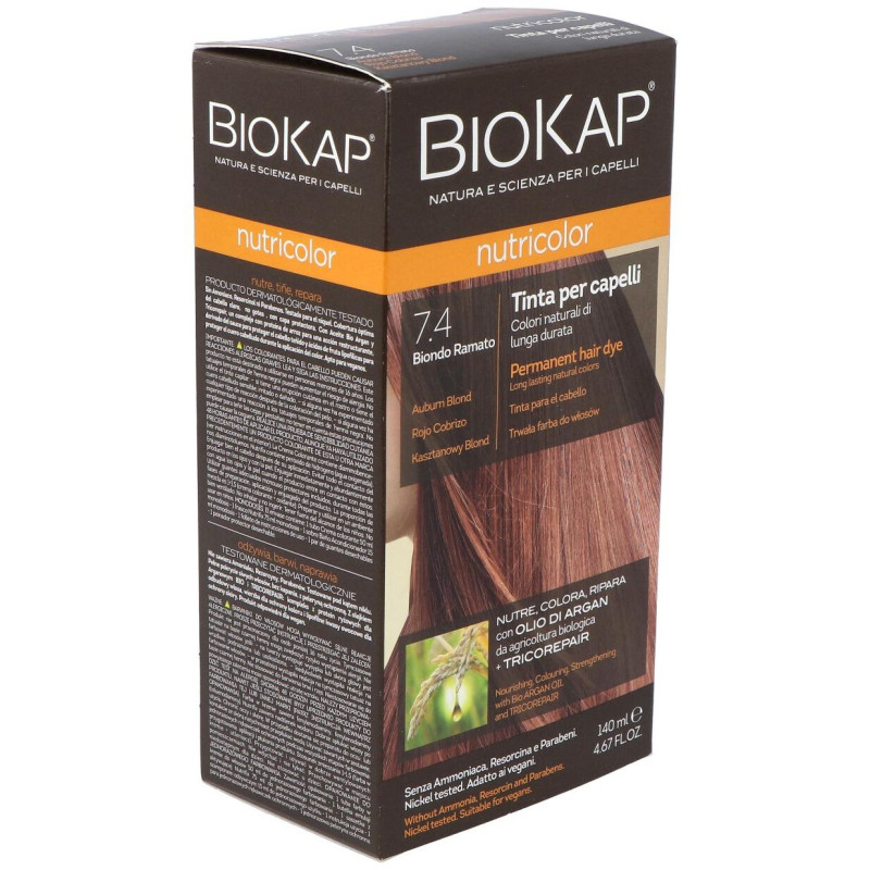 Tinte Auburn Blond Dye 140Ml. Rojo Cobrizo ·7.4