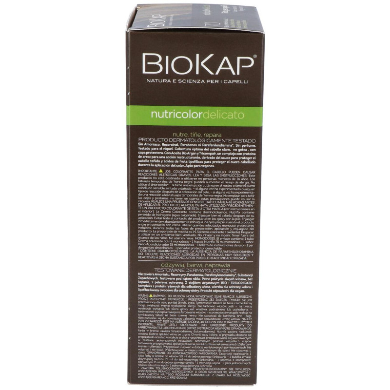Tinte Rubio Medio Natural 140Ml. 7.0 Delicato
