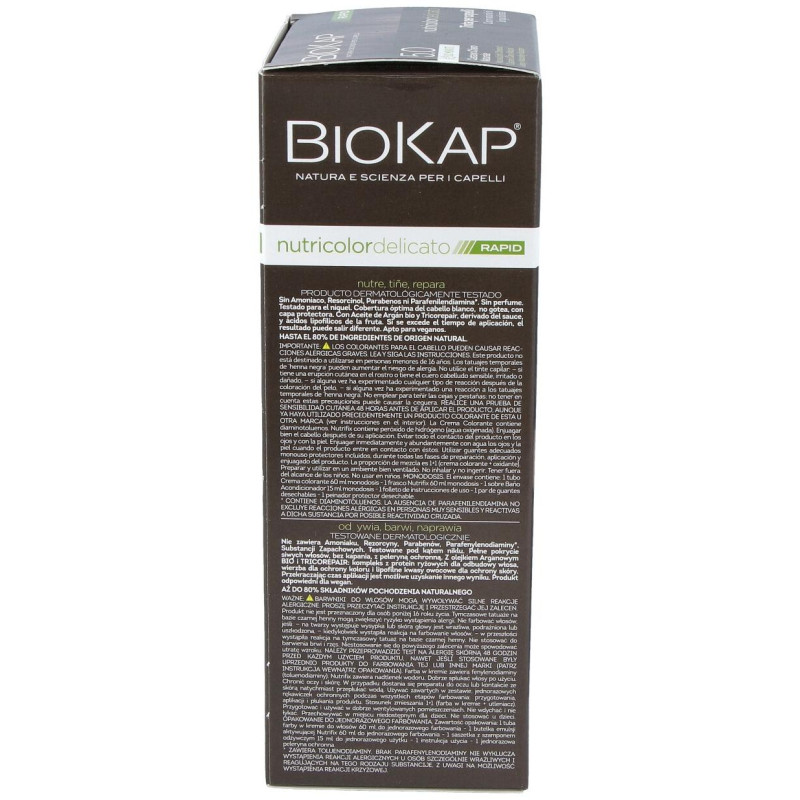 Biokap Rapid Tinte Nro 5.0 Castaño Claro Natural 140Ml