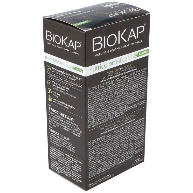 Biokap Rapid Castaño Miel Claro 5.34 Tubo 140Ml.