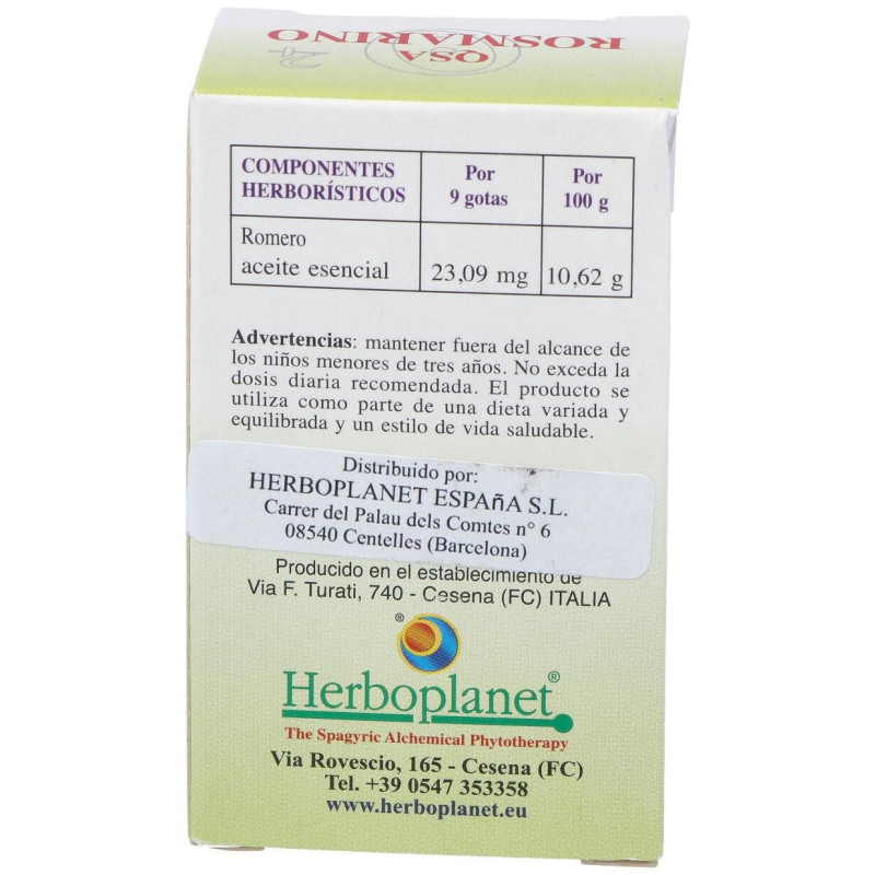 Herboplanet Qsa Rosmarino Romero Gotas 10Ml