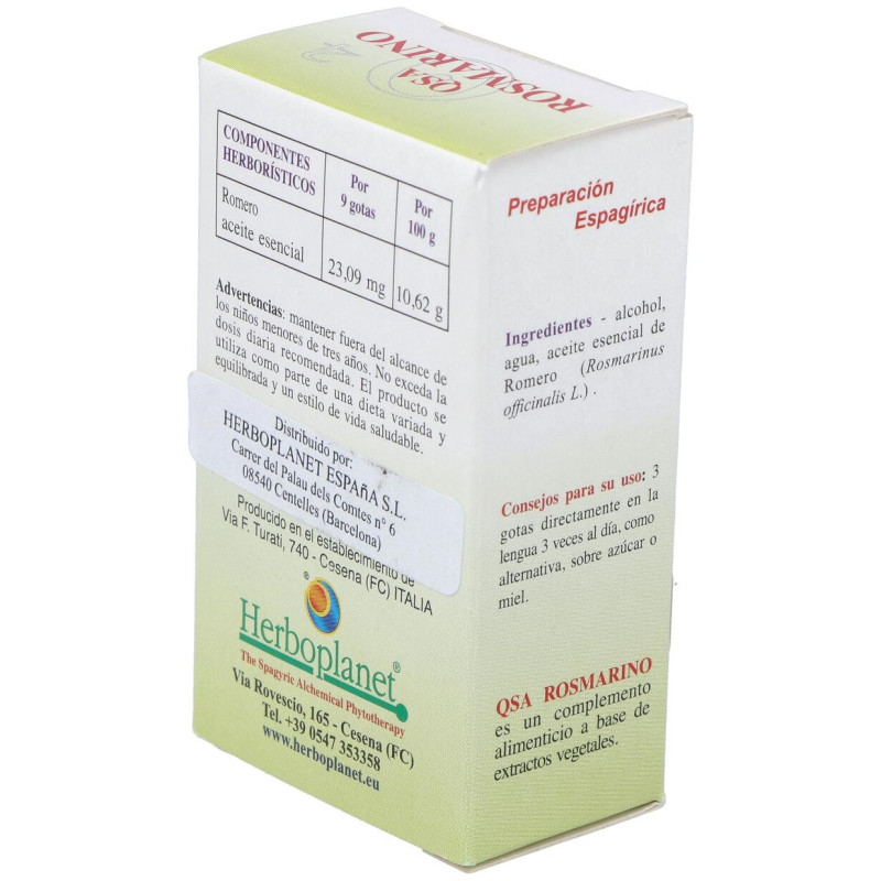 Herboplanet Qsa Rosmarino Romero Gotas 10Ml