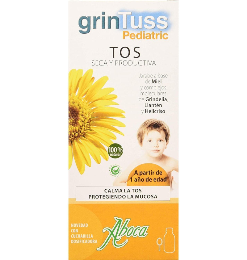 Grintuss Jarabe con Poliresin Pediátrico 180 ml - Aboca
