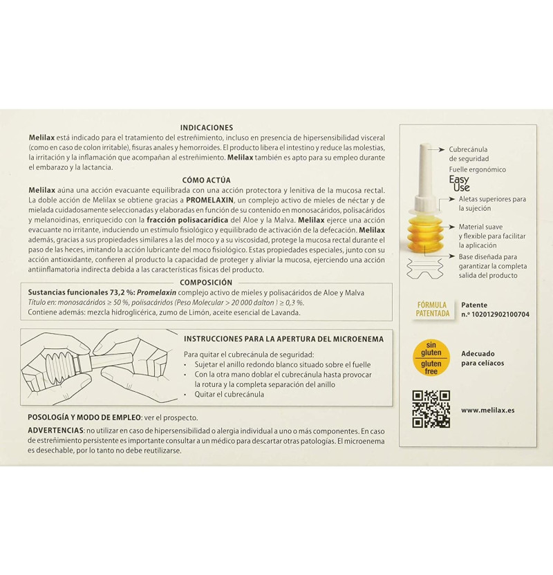 Melilax Microenemas (6 Unidades 10 g) - Otros Laboratorios