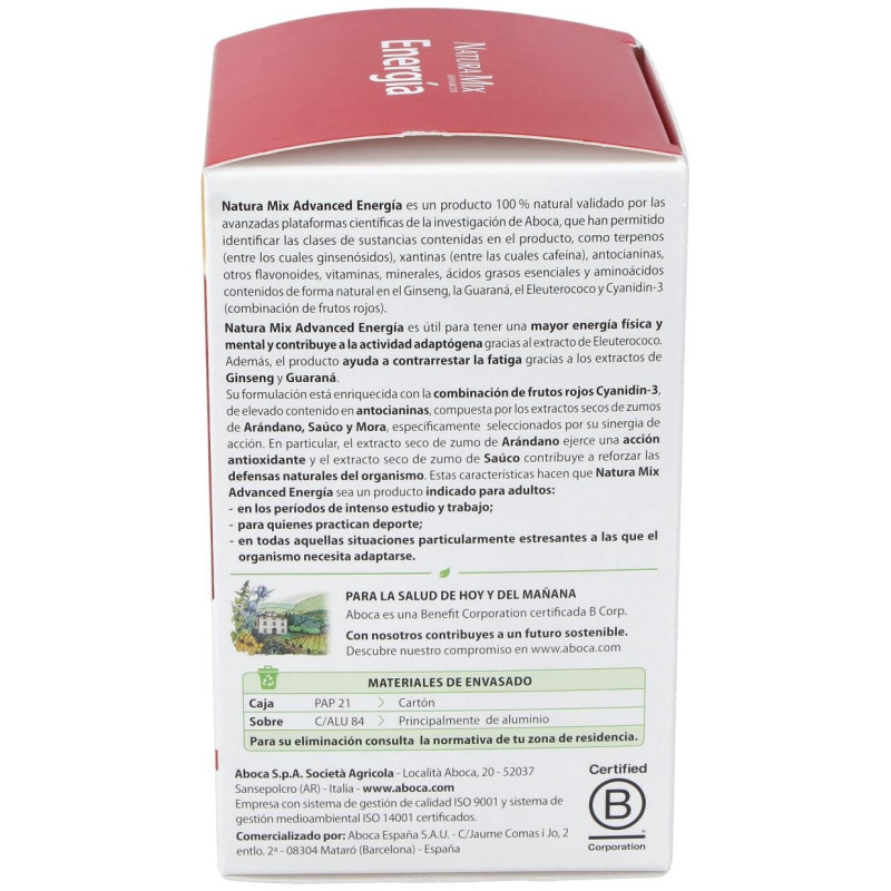 Natura Mix Advanced Energía, 28 Unidades - Aboca