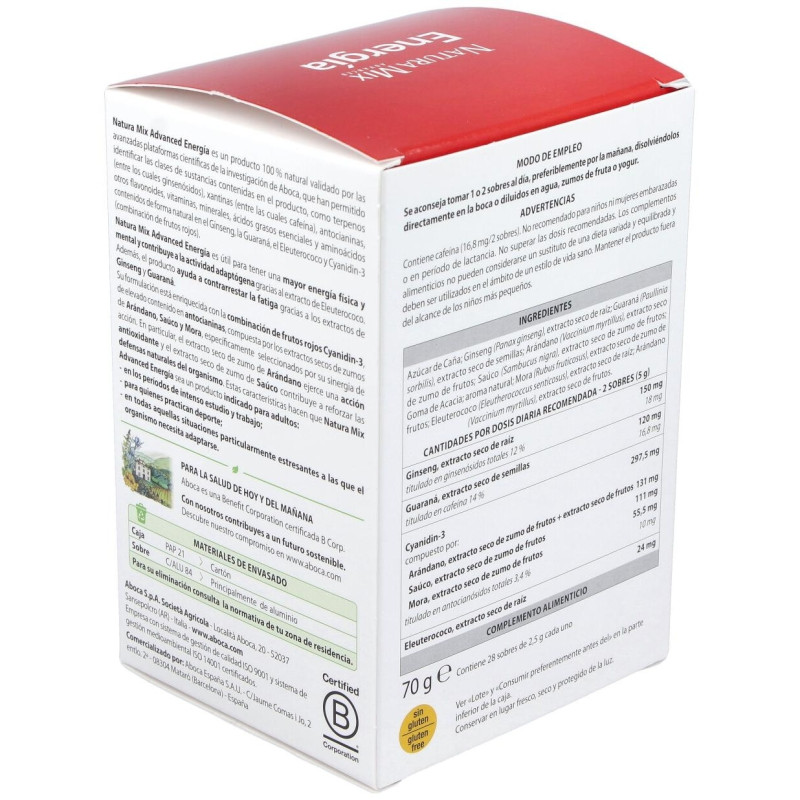 Natura Mix Advanced Energía, 28 Unidades - Aboca