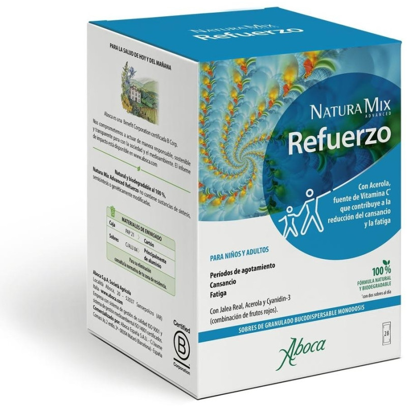 Aboca Natura Mix Advanced Refuerzo, 28 Sobres - Welnia