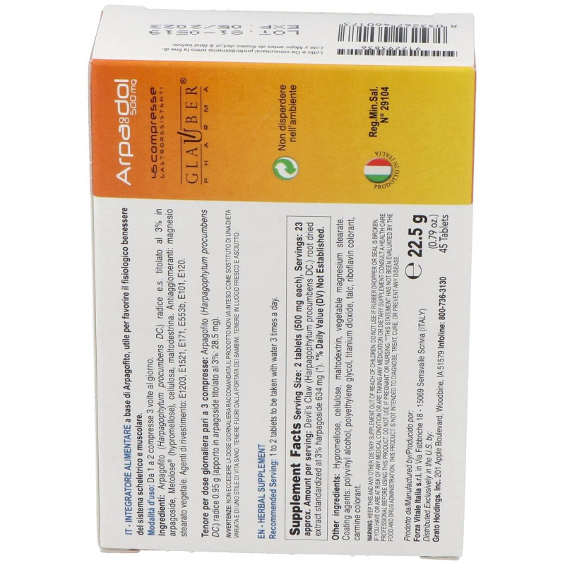 Arpagodol 45comp - Glauber Pharma