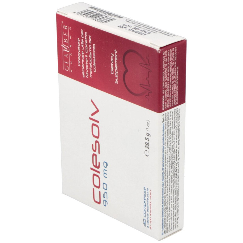Colesolv 30comp - Glauber Pharma