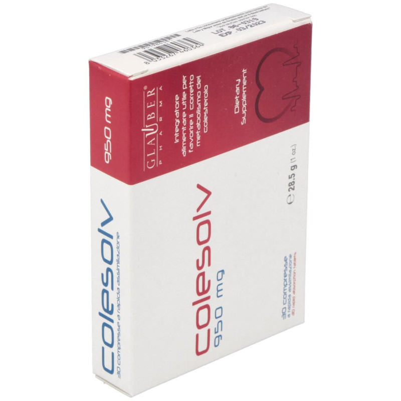 Colesolv 30comp - Glauber Pharma