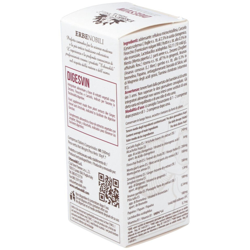 Digesvin Compost Digestivo 60comp - Erbenobili