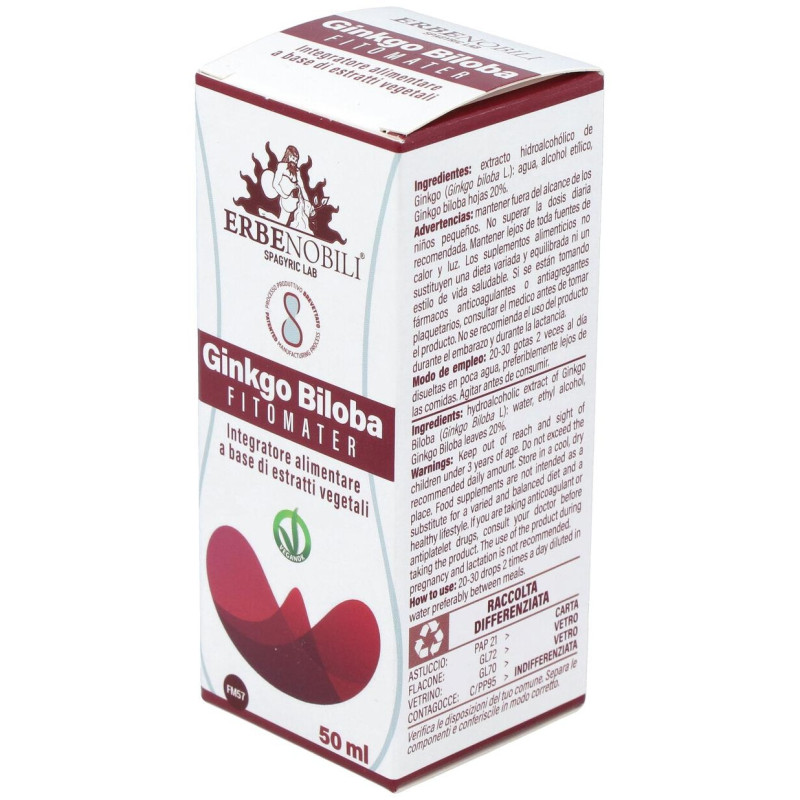 Ginkgo Biloba Ginkgo Biloba Extract Fitomater 50Ml