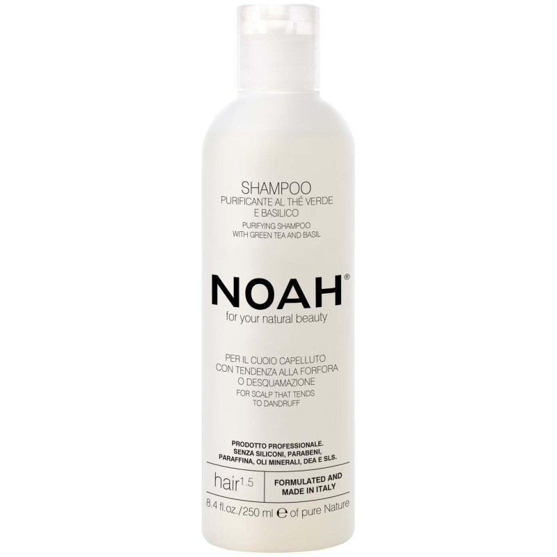 Noah Champú Purificante Con Té Verde Y Albahaca Hair 1.5 250Ml