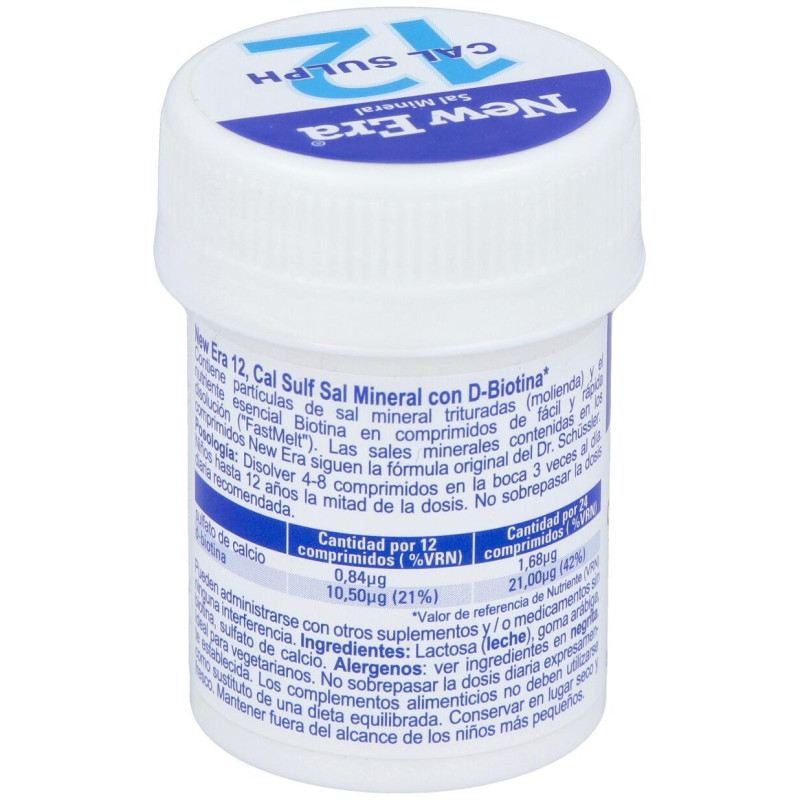 Sal Schussler Nº12 Calcium Sulfuricum 240comp. 2 - New Era