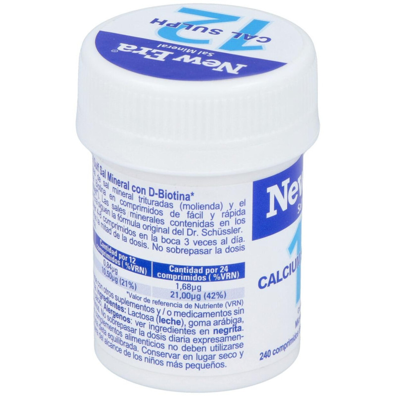 Sal Schussler Nº12 Calcium Sulfuricum 240comp. 2 - New Era