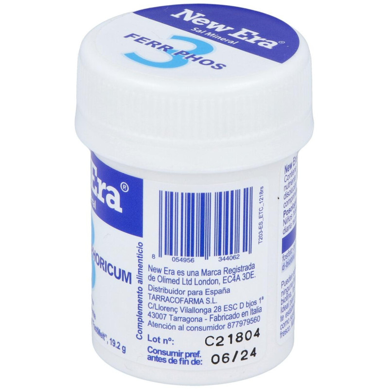 Schüssler Nr.3 Ferrum Phosphoricum 240comp - New Era