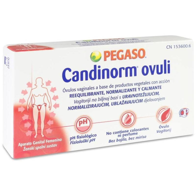 Pegaso Candinorm Óvulos Vaginales, 10 Unidades - Welnia
