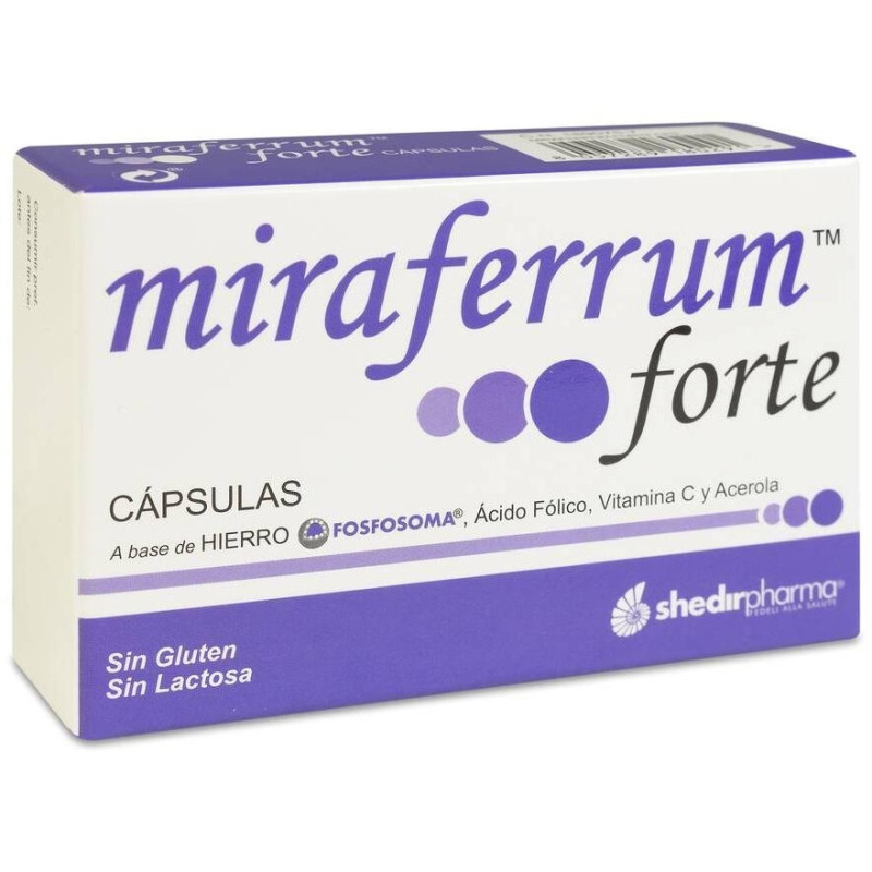 Miraferrum Forte Complemento Alimenticio 30 Cápsulas - Shedir