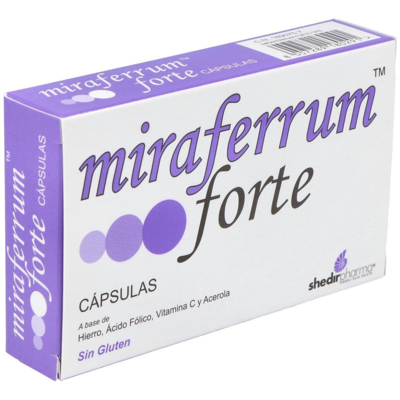 Miraferrum Forte Complemento Alimenticio 30 Cápsulas - Shedir