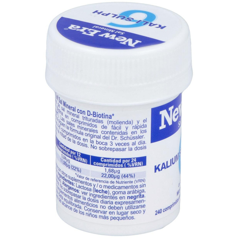Sal Schussler Nº6 Kalium Sulfuricum 240comp. 2 - New Era
