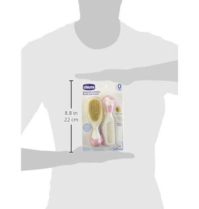 Cepillo y Peine Infantil - Chicco Pelo Natural (rosa) - Chicco Española - Infantil