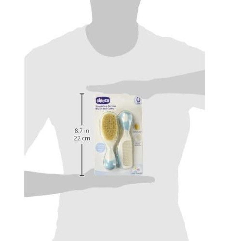 Cepillo y Peine Infantil - Chicco Pelo Natural (azul) - Chicco Española - Infantil