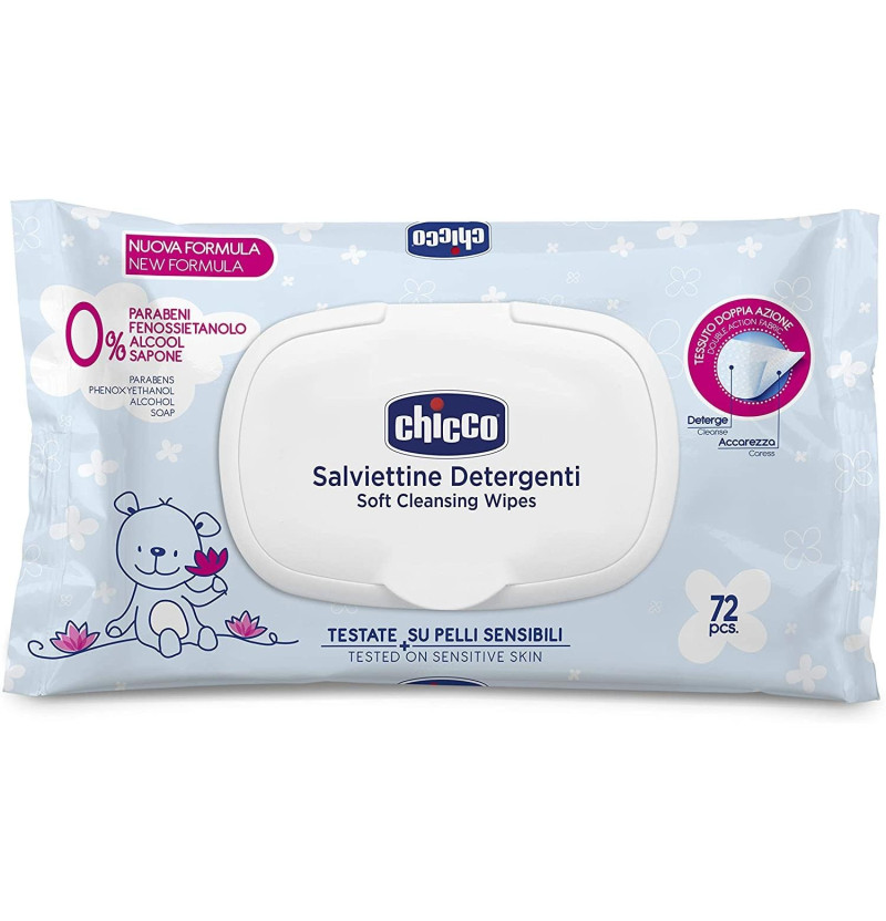 Toallitas Humedas - Chicco (72 Toallitas con Tapa) - Chicco Española - Infantil