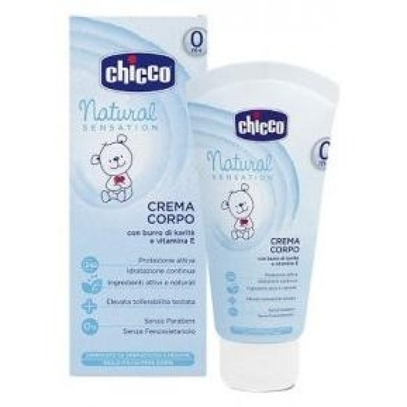 Chicco Natural Sensation Crema Corporal, 500 ml - Sin Marca