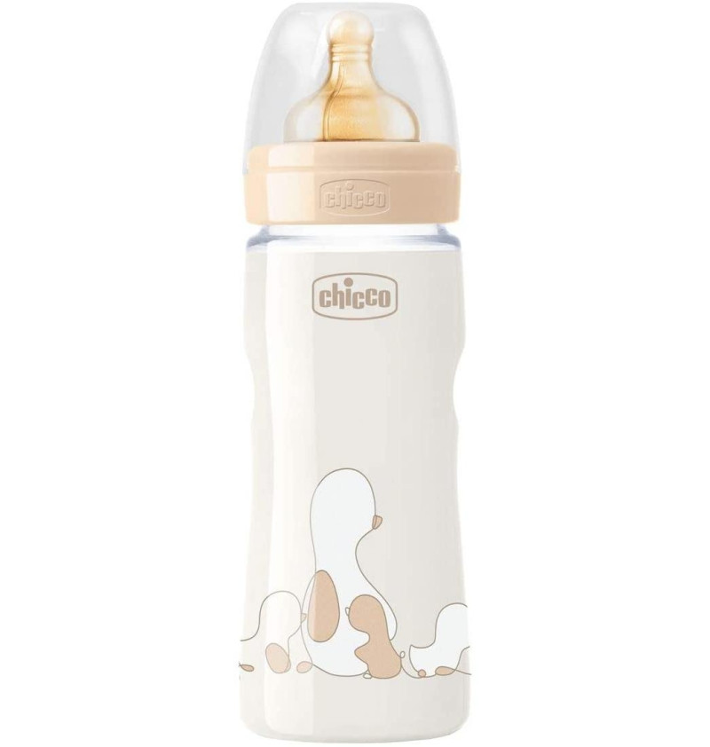 Biberón Vidrio T Caucho - Chicco Original Touch (neutro 2m+ Flujo Medio 250 ml) - Chicco Española - Infantil