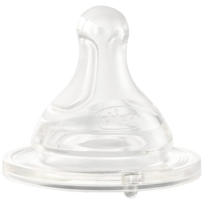 Chicco Physio Tetina De Silicona Flujo Lento +0 Meses, 2 Unidades