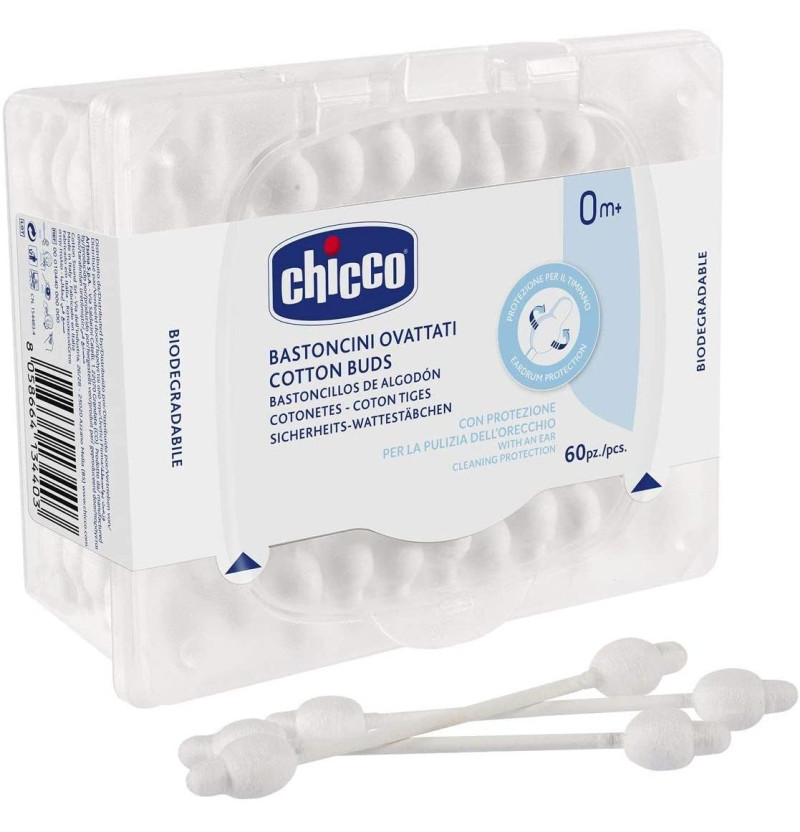 Bastoncillos Oidos - Chicco Seguridad (64 Unidades) - Chicco Española - Infantil