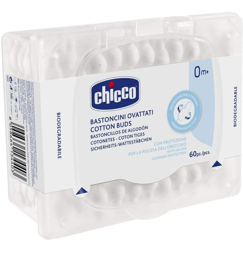 Bastoncillos Oidos - Chicco Seguridad (64 Unidades) - Chicco Española - Infantil