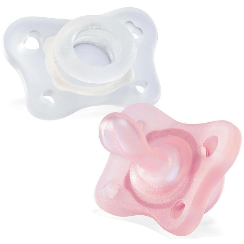 Set de Dos Chupetes Minisoft 0 - 2 Meses , 2 Unidades - Chicco
