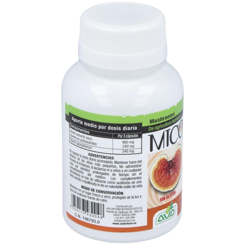 Micoteraphy Reishi 495 mg 90 Cápsulas Avd - Avd Reform