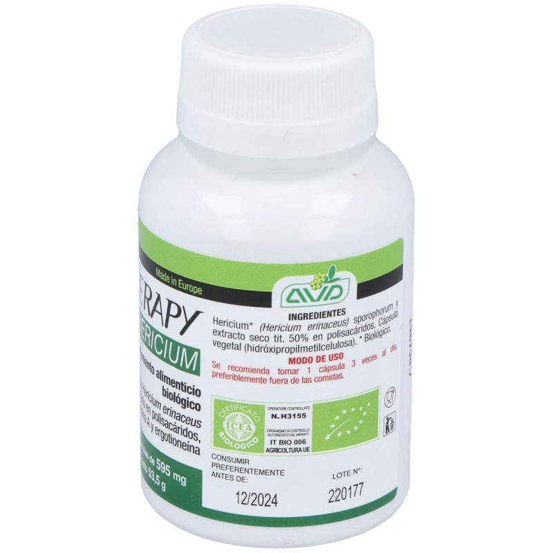 Micoteraphy Hericium 595 mg 90 Cápsulas Avd - Avd Reform