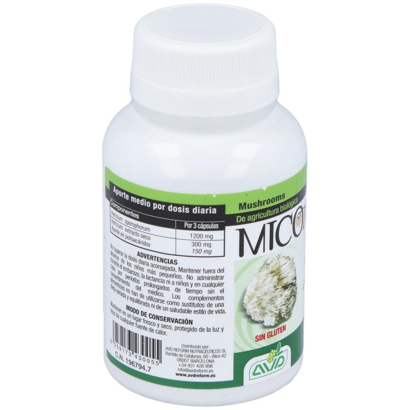 Micoteraphy Hericium 595 mg 90 Cápsulas Avd - Avd Reform