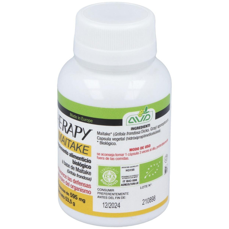 Micoteraphy Maitake 595 Mg 90 Capsulas Avd