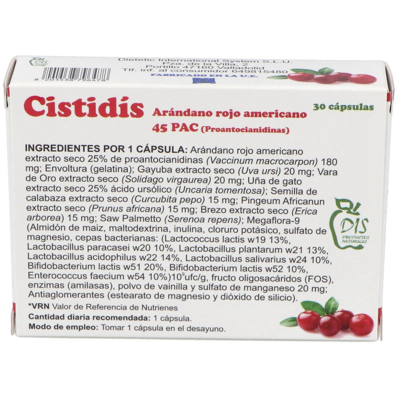 Cistidis 30cap - Dis Productos Naturales
