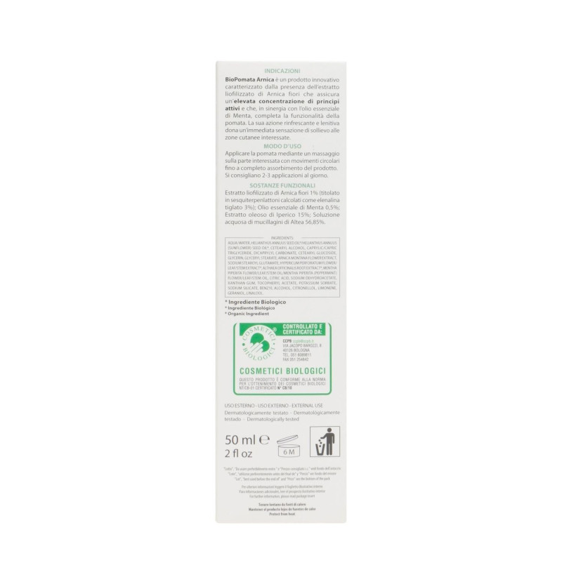 Biopomata De Arnica, Crema 50 ml. - Aboca