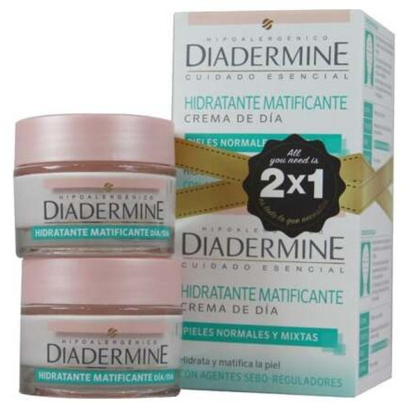 Crema Hidratante Matificante Dia Pnm 2x50ml - Diadermine
