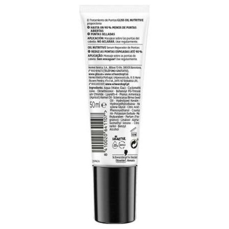Gliss Ultimate Repair Reparador Puntas Abiertas 50ml - Schwarzkopf