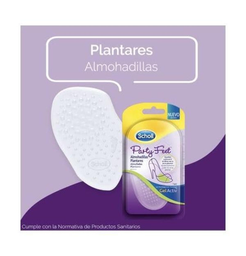 Scholl Party Feet Apoyo Almohadilla Plantar - con Tecnologia Gelactiv (1 Par) - Reckitt Benckiser