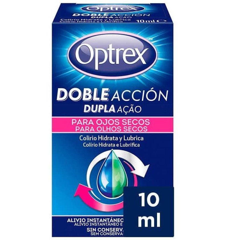 Optrex Colirio Doble Acción para Ojos Secos (10 ml) - Reckitt Benckiser