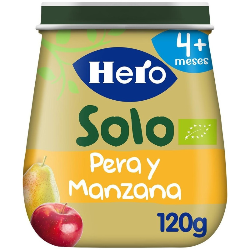 Baby Solo Ecológico Pera Manzana 120g - Hero
