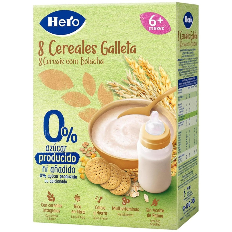 Baby Papilla 8 Cereales con Galleta 340g - Hero