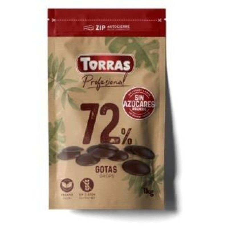 Cobertura Chocolate 70% Cacao 1kg - Torras