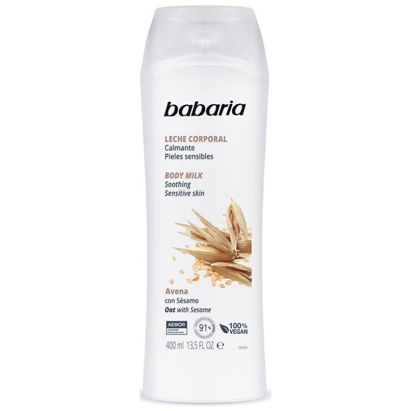 Leche Corporal Calmante Pieles Sensibles 400ml - Babaria